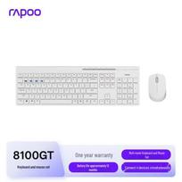 Rapoo 8100GT Upgraded Multi-Mode Wireless Keyboard & Mouse Combo balta
