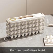 VENGO Refrigerator Dumpling & Egg Storage Box vidutinė spalva