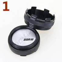 4PCS 61MM OD / 57.5MM ID Sport Rim Cap SSR Racing Sticker Centre Cap Rim Wheel Cover Cap Hubcaps