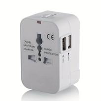 Universal Travel Adapter for US EU UK AUS Charger Adapter Outlet Converter Socket Plug Adapter with Dual USB Port Universal Plug balta