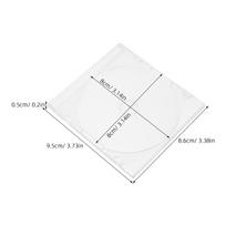 20Pcs 8Cm Mini Cd Jewel Case Clear Plastic Disc Holder for 3 Inch Cds Dvds 80Mm Data Music Collection Portable Scratch Proof skaidri