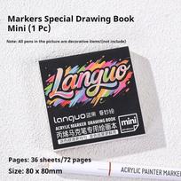 Mini/32K/16K Marker Pad 36 Sheets Languo Sketchbook Sketch Drawing Notepad Painting Books for Art Supplies Hand-Painting Book