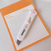 Mini Cute Cat Paw Utility Knife Lovely Cat Paw Kawaii Open Box Cutter Letter Envelope Opener Mail Knife School Office Supplies balta
