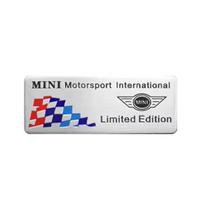 1Pcs 3D MINI Car Aluminum Sticker Emblem Badge Decals For BMW MINI WORKS One Cooper JCW R60 R59 R58 R57 R56 R55 R53 R52 F55 F56.