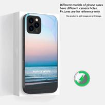 Dark colored seawater Suitable For iPhone 16E 17 Pro Max 15 Pro 14 13 Plus 12 mini 11 16 Air 17Pro magnetism Glass Phone Case iPhone 15 Pro Max