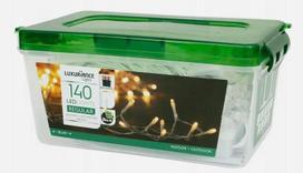 Lampki Na Baterie Oświetlenie Świąteczne Led 140 Timer Wew/Zew Ciepłe Białe