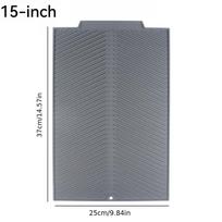 S/M/LSilicone Draining Board Mat Drying Pad Folding Heat  Machine Mat with Raised Edges Countertop Mats Dish for Kitchen Pot Cup (as the picture,1PCS)
