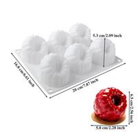 Raspberries Mousse Cake Mold Strawberry Banana Silicone Molds for Baking Pudding Dessert Chocolate Fruit Cake Decorating Tools