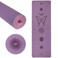 Mata Do Jogi I Ćwiczeń Tpe 6Mm - Purpurowa - Polska Marka Krowa Kot
