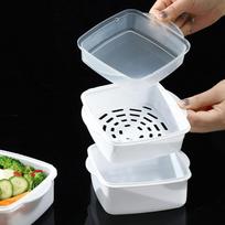 Multi-layered Microwave Oven Steamer Box Plastic Heat-Resistant Kitchen Steamer with Lid Steamer Box