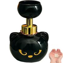 Large Capacity Cat Paw Foam Soap Dispenser Paw-Shaped Bubbles Soap Box Black Foaming Pump Bottles Refillable