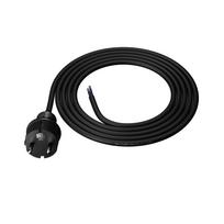 Kabel Zasilający Gumowy Z Wtyczką Prostą 2M 3X1,5Mm2 16A Ip44 Czarny