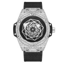 2022 m. KIMSDun laikrodis vyriškas aukščiausios prekės ženklo prabangus vyriškas laikrodis Fashion Trend Diamond Silicol vandeniui atsparus automatinė mechaninė forma