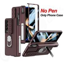 Skirtas „Samsung Galaxy Z Fold 4 Case“ smūgiams atsparus „Armor Slide“ objektyvas su stikliniu dangteliu, skirtas „Samsung Z Fold4“ magnetiniam vyrių stovo dėklui For Galaxy Z Fold 4