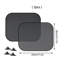 Automobilio skėčio dangteliai dangteliai Universalus priekinio stiklo sulankstomas skydelio atšvaitas priekinis stiklas automatinis lango skėčio apsauga nuo saulės 2pcs rear seat side