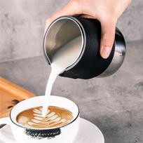 Nerūdijančio plieno silikoninis pieno putų ąsotis Espreso kavos barista Craft Latte kapučino pieno grietinėlės plakimo puodelis puodelio ąsočiu