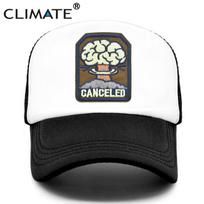 KLIMATAS Atšauktas grybo formos dangtelis N-bomba Sprogimas Branduolinis sprogimas Trucker tipo kepurė Sprogimo atominė kepurė Nuke skrybėlė Kepurė Ši vasarinė tinklinė kepurė Fits 55to58cm Head
