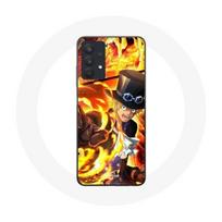 Case - Maniacase - Samsung Galaxy A32 5G - Anime Manga Sabo One Piece - Silicone - Soft juoda
