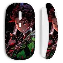 Souris sans fil maniacase blanche Demon Slayer Tanjiro Kamado énervé manga anime