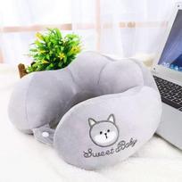 Memory Foam U-Shaped Travel Neck Pillow for Airplane, Car, and Nap