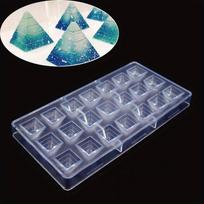 Plastikinė piramidės formos šokolado forma Unikalios formos žvaigždėto dangaus šokolado forma Atspari karščiui  pasidaryk pats  kepimo forma