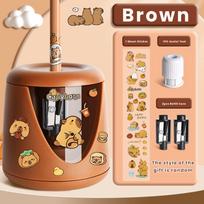 Battery Charging Electric Pencil Sharpener Switch Automatic Capybara/Panda/Astronaut Automatic Pencil Sharpener ruda