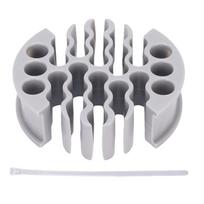 Network Cable Organizer Ethernet Wire Arrangement Tool for CAT 5 CAT 5E CAT 6 Shielded Wires Gray pilka spalva