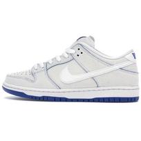 Nike Dunk Low Premium SB Cracked Leather Unisex Sneakers White White-Game-Royal CJ6884-100 40.5