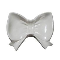 Bow Soap Dish Bathroom Ceramic Soap Holder with Self Draining No Water Accumulation Soap Tray for Home Dormitory Washbasin Bathroom Shelf balta