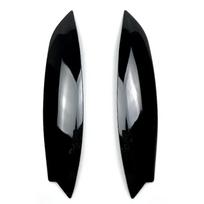 For Volkswagen VW Golf 5 MK5 GTI R 2003-2008 2PCS Headlights Eyebrow Eyelids Chrome Trim Cover Car Styling Gloss Black