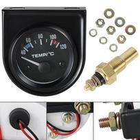 2 colių 52 mm automobilio vandens temperatūros matuoklis 100-250℉ su temperatūros jutikliu Vandens temperatūros termometras Matuoklio rinkinys Automobiliui Sunkvežimiui Valtis