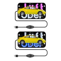 Illuminated Taxi Logo with Suction Cups Glow LED Sign Multi-Purpose Car Signal Lamp Windscreen Car Accessory