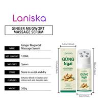 Ginger Wormwood Roller Massage Liquid, Gentle Nourish & Hydrate, Neck & Shoulder Soothing, Daily Massage Care 120ml