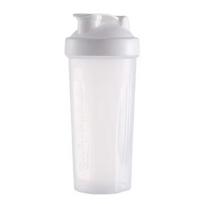 400ml/600ml Protein Shaker Bottle Leakproof BPA Free Fitness Bottle with Stainless Steel Ball for Outdoor Gym Sport Mixing Cup 600ml balta