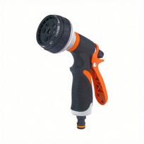 8 Function Water Guns Jet Washer High Pressure Adjustable Spray Garden Hose Quick Connector for Lawn Watering Farm Car Wash Tool oranžinė