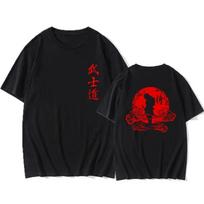 Japanese Samurai Apparel Graphic Men's Women's T-shirt Men Casual Loose Retro Harajuku Printed Short Sleeve Streetwear Y2K Top T-Shirt 4XL