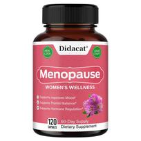 Menopauzės palengvinimo papildas, subalansuoja hormonus, malšina karščio bangas, palaiko skydliaukės sveikatą. 120 kapsulių. 120 Capsules