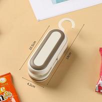 Portable Heat Seal Bag Sealer, Rechargeable 1300mAh, 3 Heat Levels, Cutter Included