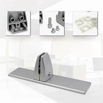 Flexible Work Setup Aluminum Alloy Desk Clip Extended Base Clamp Dynamic Workspace Adaptability For Conference Desks China Mainland