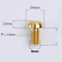 1 PC Various Color M5 X 8 9 10 12 14 16 18 20 25mm GR5 Titanium Alloy A2 Mushroom T25 Torx Head Screw Bolt for Bike DIY M5x8mm auksinė