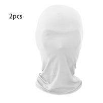 2pcs Hood Cosplay Halloween Costumes Spandex Full Mask Adult Ghost Festival Props Party Carnival Dress Up Accessories Decoration