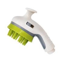 Pressure Boosting Pet Shower Sprayer Comfortable with Massage Brush Cat Shower Sprinkler Hairs Brush Bath Tool Cat Bath tamsiai ruda spalva