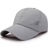Vyrai Moterų vasarinės beisbolo kepuraitės Greitai džiūstančios kepurės Unisex Kvėpuojanti Sportinė Grynos spalvos Snapback Skrybėlė Golfo Kepurės Kaulinė kepurė pilka spalva