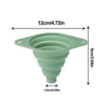 Food Grade Silicone Material Funnel Foldable Portable Telescopic Funnel Drip-proof Edge For Filling Water Bottles