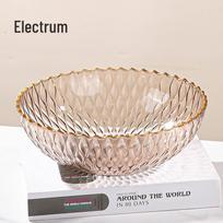 Qiwei Wavy Gold Rim Fruit Plate