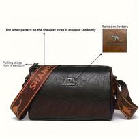 Solid Color Pu Leather Shoulder Messenger Bag, Fashi Versatile Large Capacity Pillow Tote CrossBody Bags for Woman Daily Use juoda