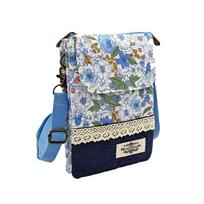 New Adjustable Strap Crossbody Bag Fresh Pastoral Five-layer Phone Purse Print Handbags Women
