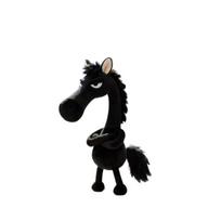 Funny 2026 Horse Mascot Horse Cartoon Pony Keychain Horse Year Mascot juoda