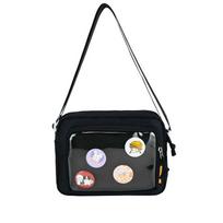 Fashion Japanese Anime Aesthetic Ita Bag Casual Small Messenger Bag for Students Versatile Crossbody Itabag Pin Display Purse juoda