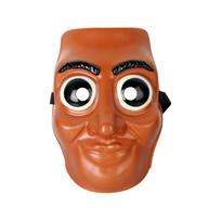 Plastic Full Face Mask with Elastic Strap for Costume Parties Themed Events and Cosplay Activities Unisex Design One Size